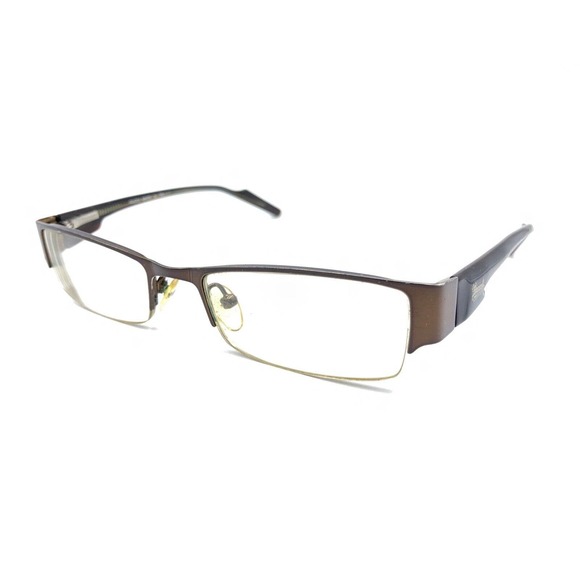Gucci 3070 Dark Brown Metal Half Rim Eyeglasses Frames 51-17 138 Italy Designer - Picture 8 of 12